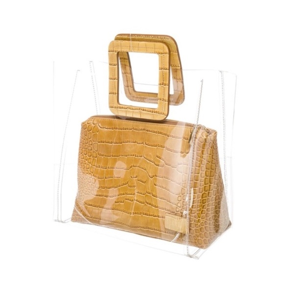 STAUD PVC & Crocodile Shirley Top Handle Bag - Picture 2 of 8